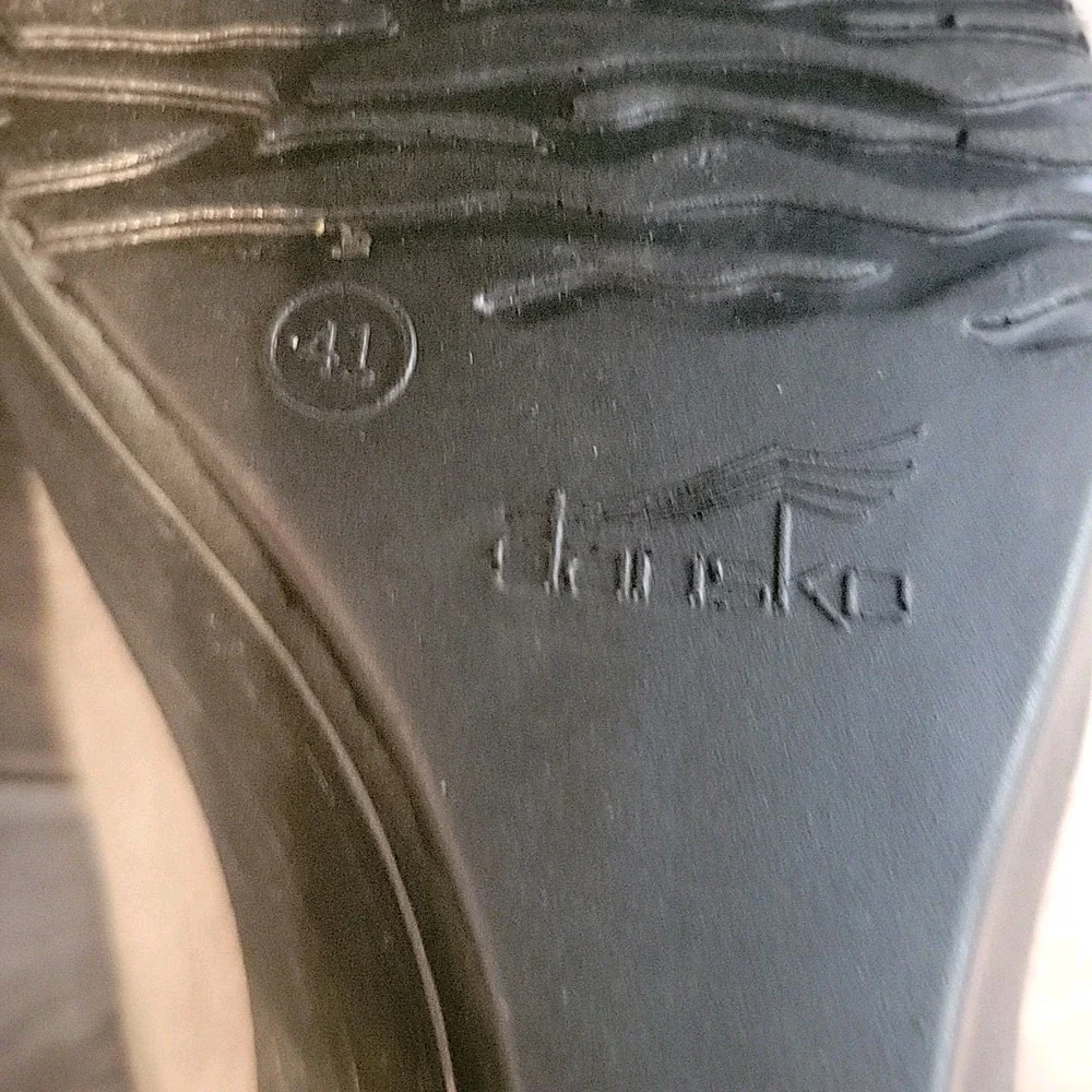 Dansko Wedge Heel Shoe Womens  Gray EU 41 Suede Leather‎ US 10.5 Style 0314
